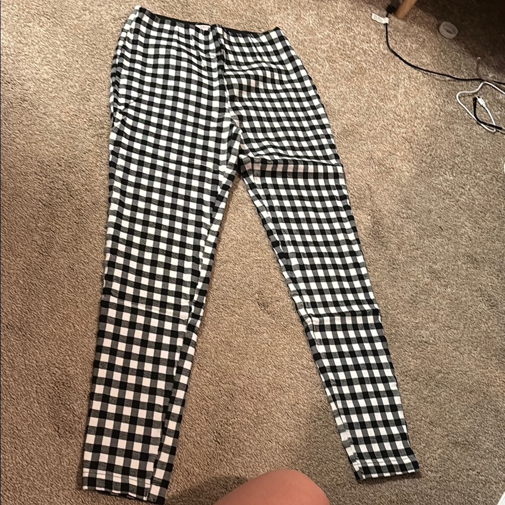 Showpo Monochrome Checkered Pants